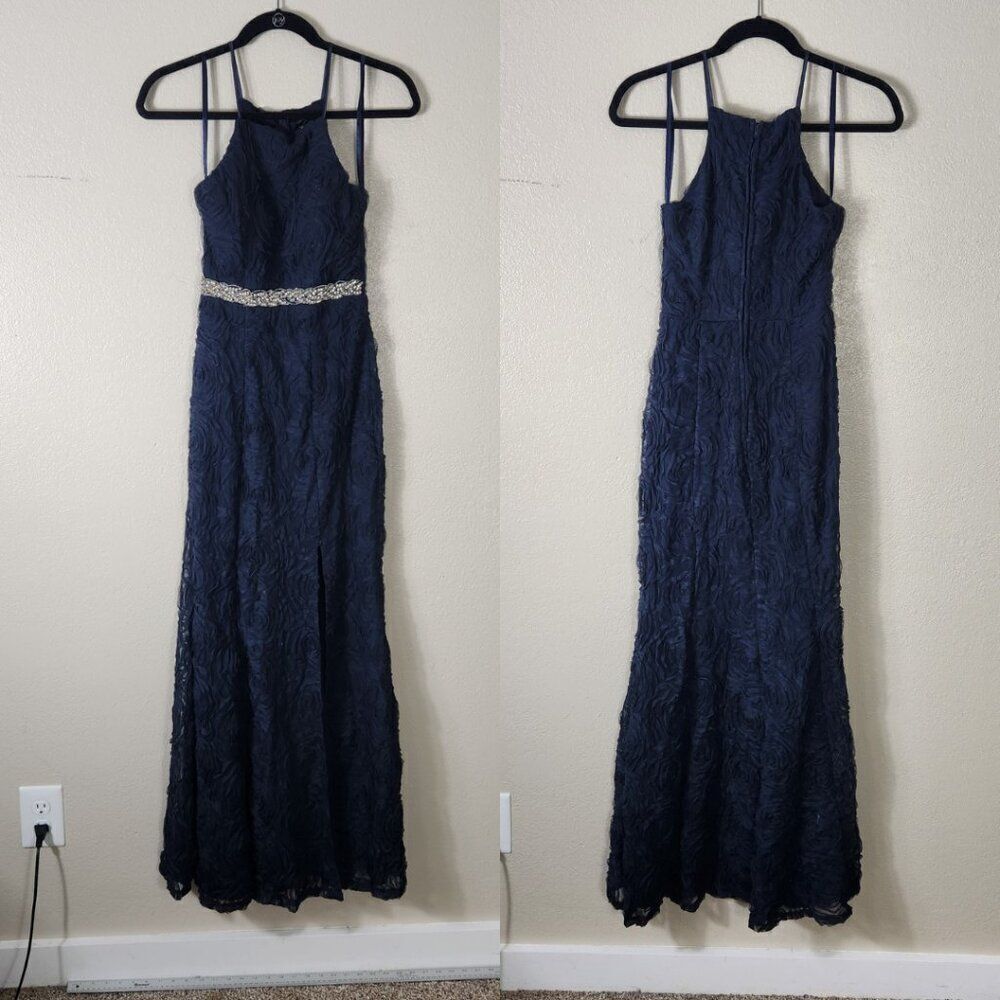 Trixxi Dress Navy Blue Size 1 NWT - Trixxi Prom Dress